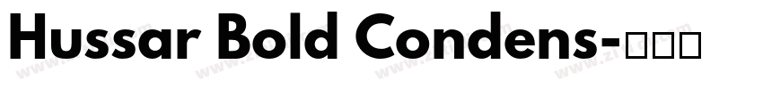 Hussar Bold Condens字体转换